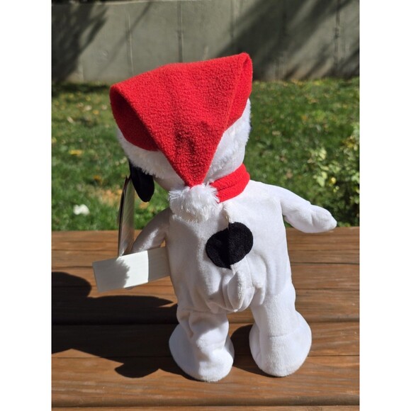 Snoopy Gemmy  Christmas Santa Hat  12" Side Stepper Music Peanuts Theme Tested - Picture 7 of 9